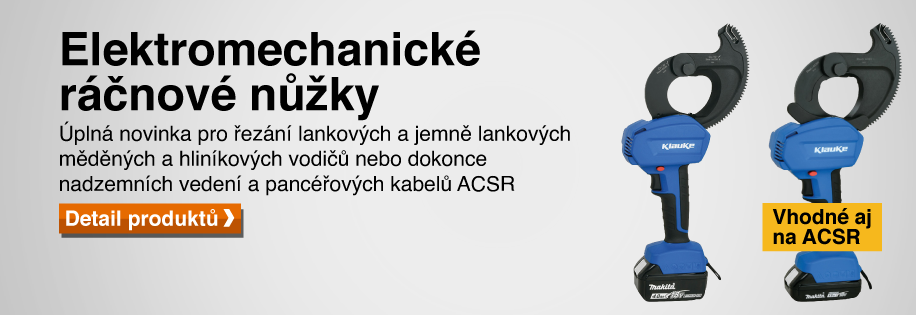 Klauke EMS 55 CU Elektromechanické ráčnové nůžky