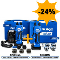 Akční set: Krimpovací kleště EKWF50ML a odizolovací nástroj EKSD50ML Akční set: Krimpovací kleště EKWF50ML a odizolovací nástroj EKSD50ML